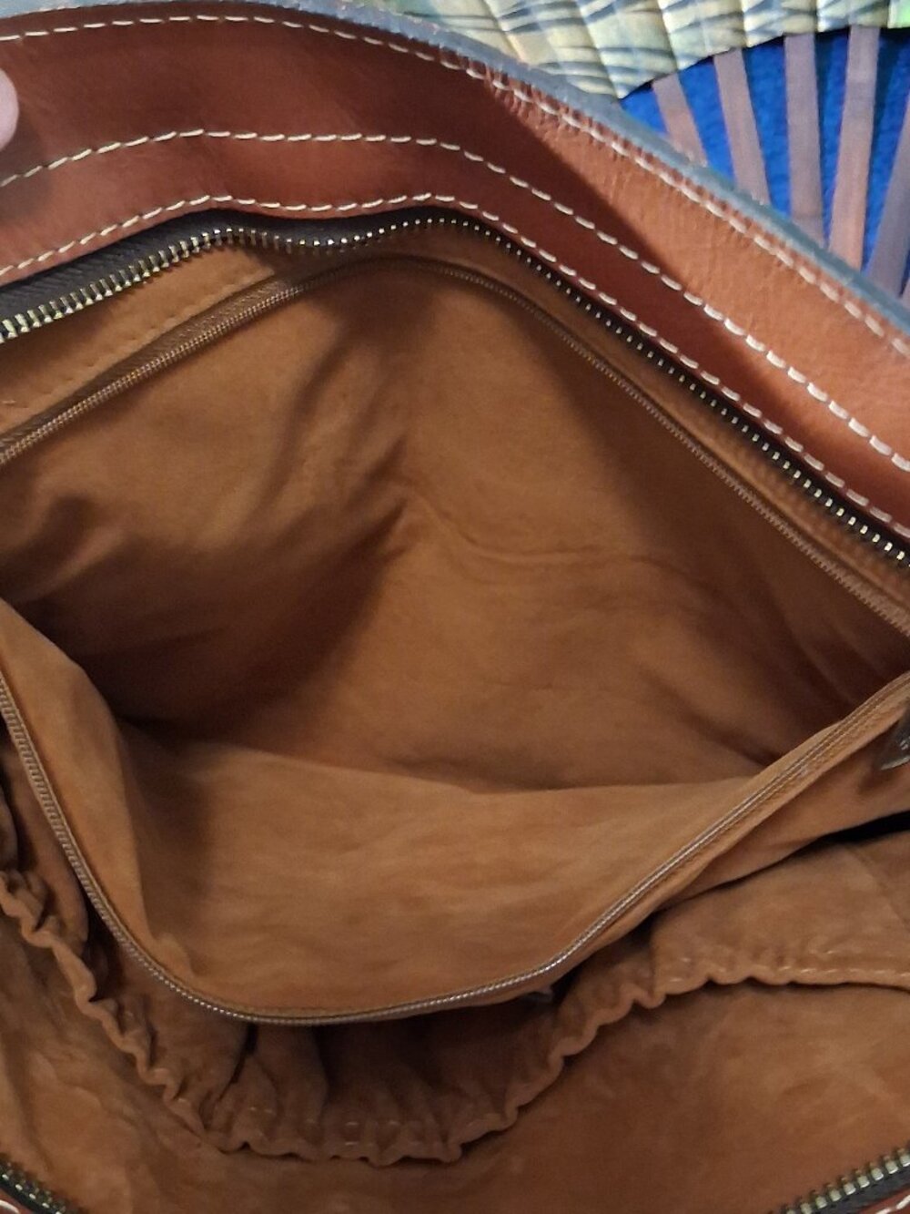 Patricia Nash Leather Poppy Tote Bag Tropical Dreams Pineapple Leather - Picture 12 of 16